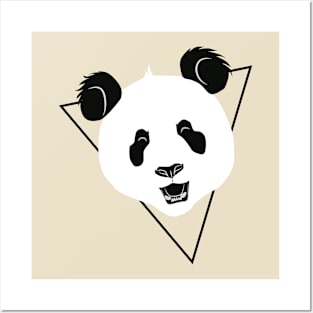 Panda smile portrait Posters and Art